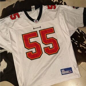 Reebok White and Blue NFL Equipment Jersey Patch Detail